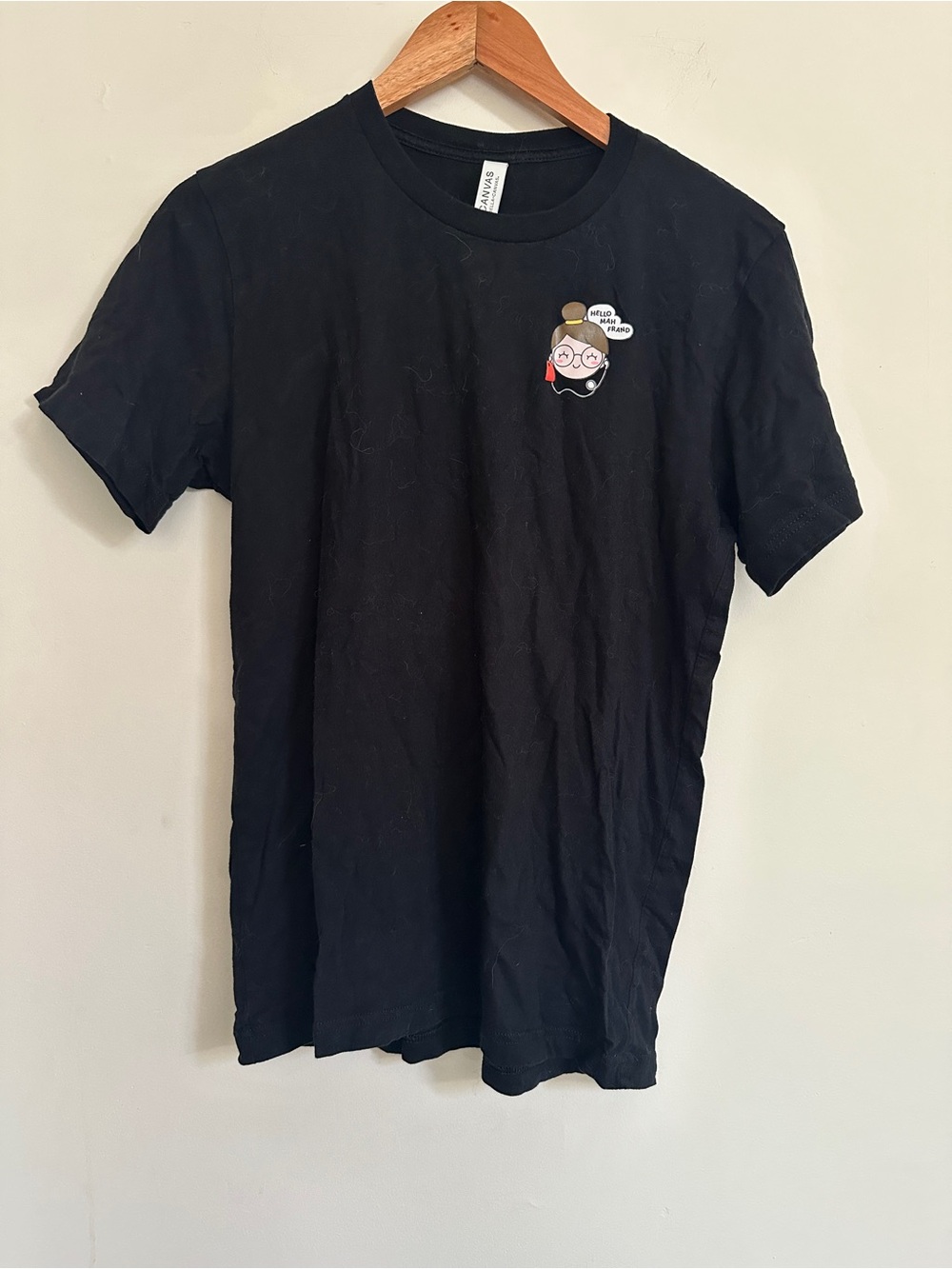 Black Graphic Crewneck T-Shirt